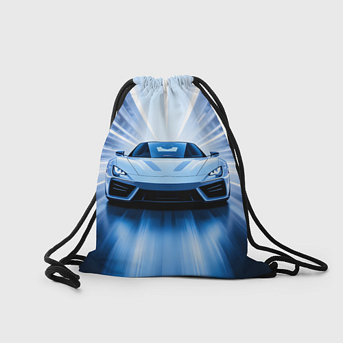 Мешок для обуви Спорткар на скорости / 3D-принт – фото 2