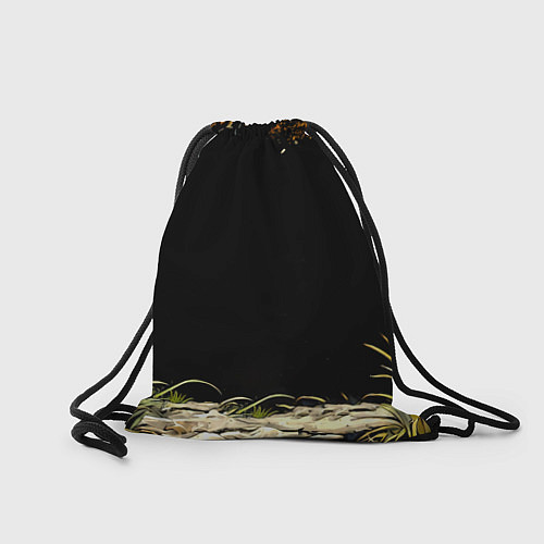 Мешок для обуви Кенгуру на черном / 3D-принт – фото 2