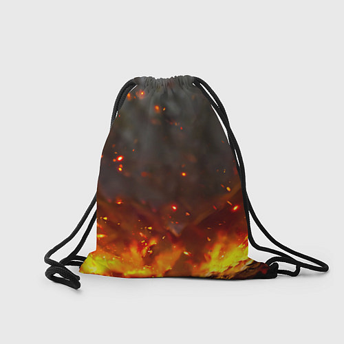 Мешок для обуви Кенгуру в огне / 3D-принт – фото 2