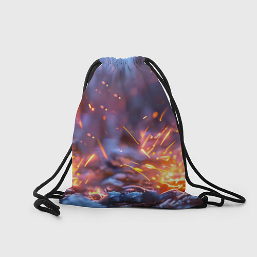 Мешок для обуви Песец в искрах / 3D-принт – фото 2