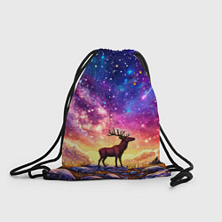 Мешок для обуви Лось и звездное небо