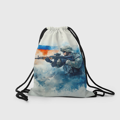 Мешок для обуви Русские не сдаются / 3D-принт – фото 2