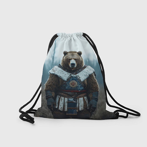 Мешок для обуви Воин русский медведь / 3D-принт – фото 2