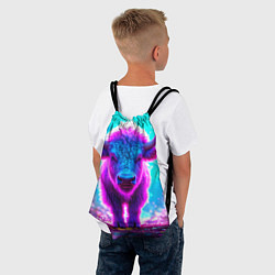 Рюкзак-мешок Белый буйвол, цвет: 3D-принт — фото 2