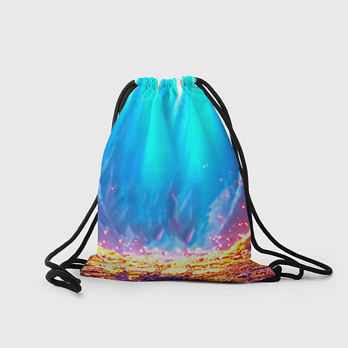 Мешок для обуви Лама в неоновых лучах / 3D-принт – фото 2