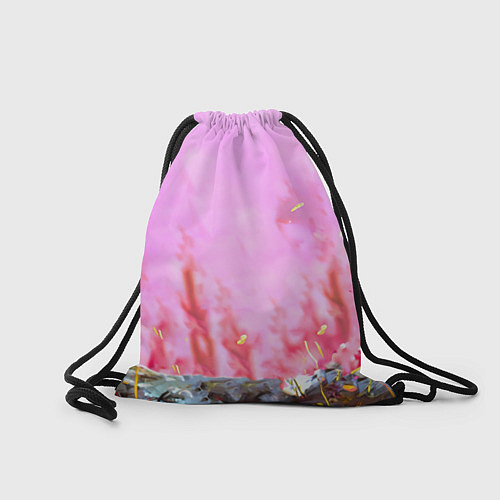 Мешок для обуви Росомаха в розовом лесу / 3D-принт – фото 2