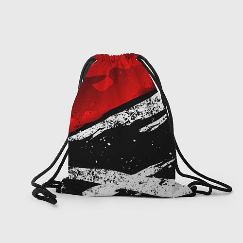 Мешок для обуви Assassins creed: shadows - красная абстракция / 3D-принт – фото 2