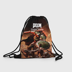 Рюкзак-мешок Doom slayer Doom the dark ages, цвет: 3D-принт