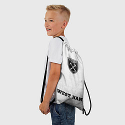 Рюкзак-мешок West Ham - white gradient по-центру, цвет: 3D-принт — фото 2