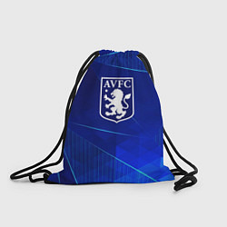 Рюкзак-мешок Aston Villa blue poly, цвет: 3D-принт