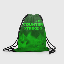 Мешок для обуви Counter Strike 2 - green gradient посередине