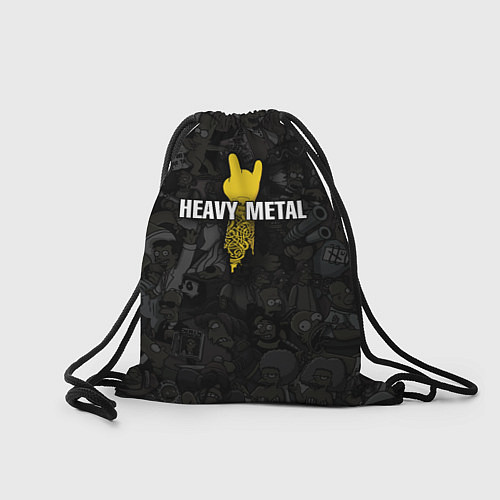Мешок для обуви Heavy metal Гомер симпсон / 3D-принт – фото 2