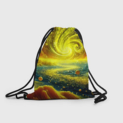 Рюкзак-мешок Neon galaxy - ai art fantasy, цвет: 3D-принт
