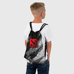Рюкзак-мешок Dota 2 - монохромный серый, цвет: 3D-принт — фото 2