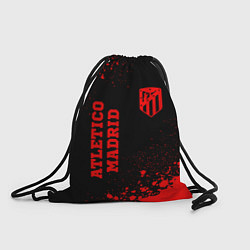 Рюкзак-мешок Atletico Madrid - red gradient вертикально, цвет: 3D-принт