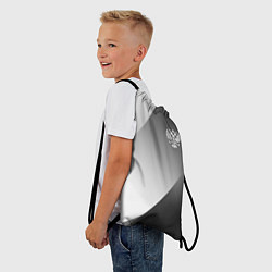 Рюкзак-мешок Герб России серый градиент, цвет: 3D-принт — фото 2