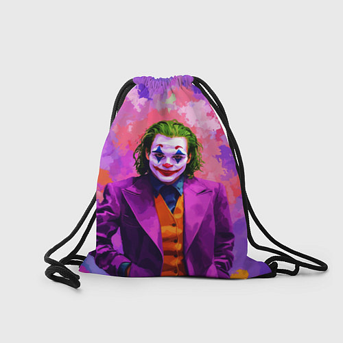 Мешок для обуви Джокер и фиолетовые краски / 3D-принт – фото 2