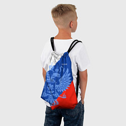 Рюкзак-мешок Россия герб и триколор, цвет: 3D-принт — фото 2