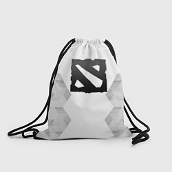 Рюкзак-мешок Dota white poly, цвет: 3D-принт