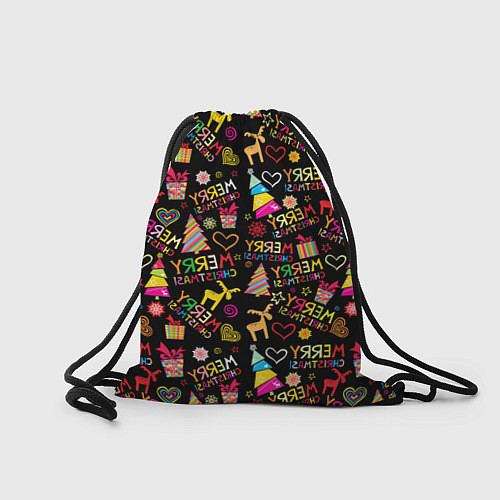 Мешок для обуви Merry Christmas - паттерн / 3D-принт – фото 2