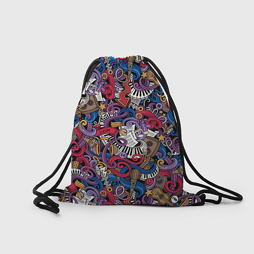 Мешок для обуви Музыкальный коллаж / 3D-принт – фото 2