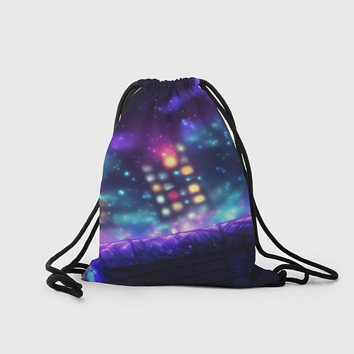 Мешок для обуви Человек-паук неоновый свет / 3D-принт – фото 2