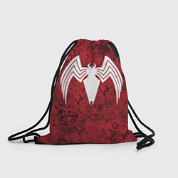 Рюкзак-мешок Знак венома на красном, цвет: 3D-принт