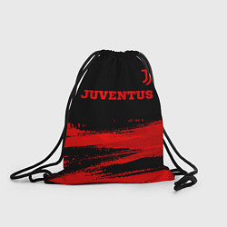 Рюкзак-мешок Juventus - red gradient посередине, цвет: 3D-принт