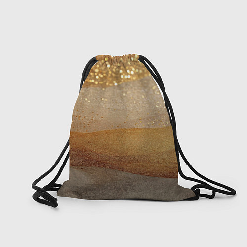 Мешок для обуви Бежевые блестяшки текстура / 3D-принт – фото 2