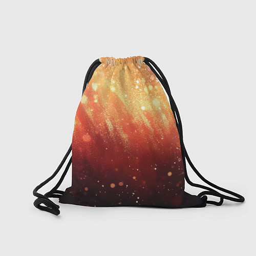 Мешок для обуви Желто-красная текстура блестящая / 3D-принт – фото 2