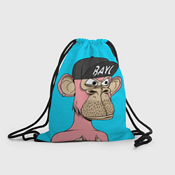Рюкзак-мешок NFT pink ape, цвет: 3D-принт