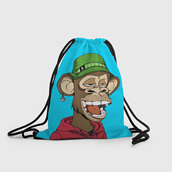 Рюкзак-мешок NFT smile ape, цвет: 3D-принт
