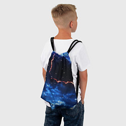 Рюкзак-мешок Звезды и молнии в разломе плит, цвет: 3D-принт — фото 2