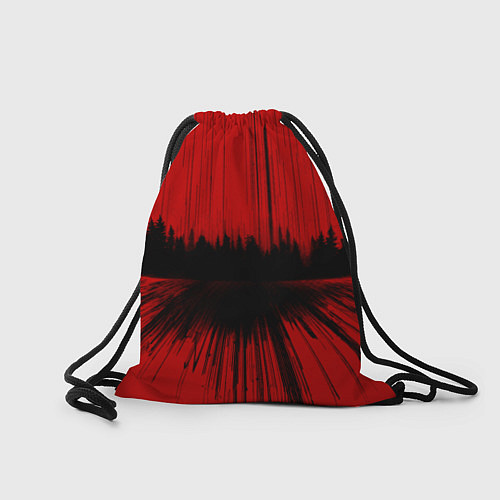 Мешок для обуви Спорткар на красном фоне / 3D-принт – фото 2