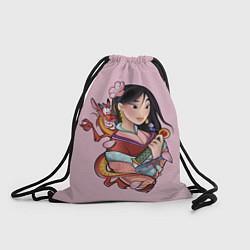 Рюкзак-мешок Красивая Мулан и Мушу - big pictures, цвет: 3D-принт