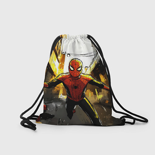 Мешок для обуви Бегущий человек - паук / 3D-принт – фото 2