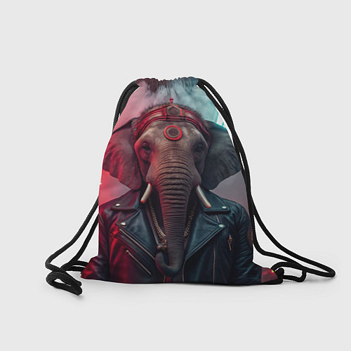 Мешок для обуви Cyberpunk elephant / 3D-принт – фото 2