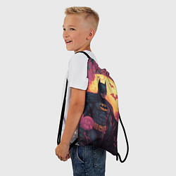 Рюкзак-мешок Бэтмен и дерево с цветами, цвет: 3D-принт — фото 2