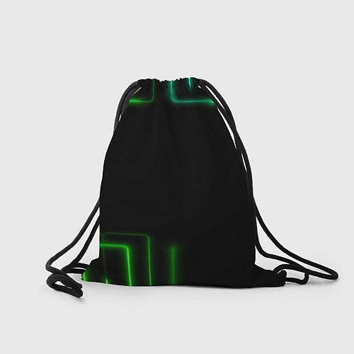 Мешок для обуви Black green color / 3D-принт – фото 2
