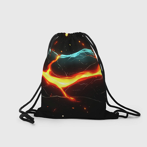 Мешок для обуви Лава в черной текстуре / 3D-принт – фото 2