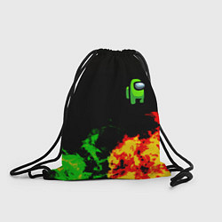 Мешок для обуви Амонг ас огненная текстура