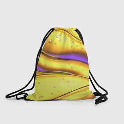 Мешок для обуви Золотые волны с фиолетовым свечением