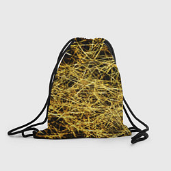 Мешок для обуви Золотое плетение на черном