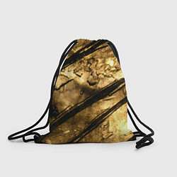 Мешок для обуви Золото с черной текстурой