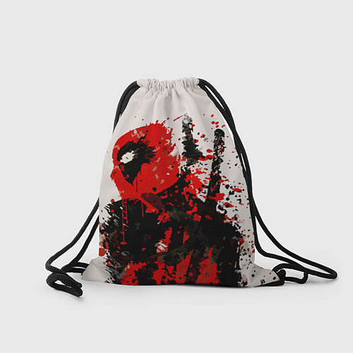 Мешок для обуви Дэдпул брызги / 3D-принт – фото 2