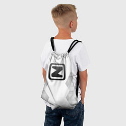 Рюкзак-мешок Zotye white poly, цвет: 3D-принт — фото 2