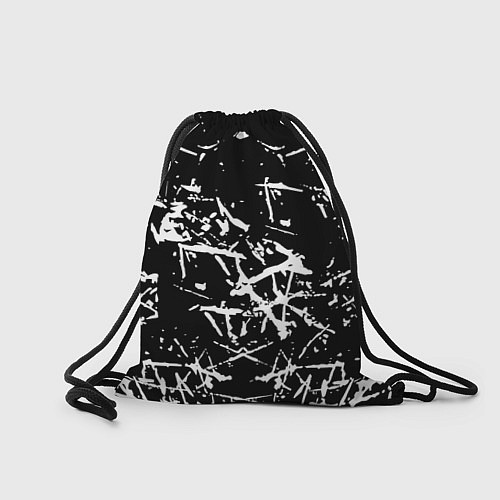 Мешок для обуви Monster energy белые штрихи краско / 3D-принт – фото 2