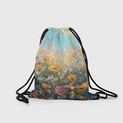 Мешок для обуви Лиса в цветочном поле / 3D-принт – фото 2