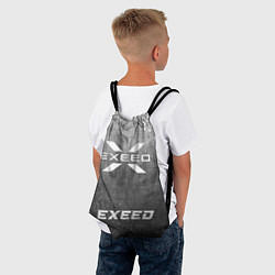 Рюкзак-мешок Exeed - grey gradient по-центру, цвет: 3D-принт — фото 2
