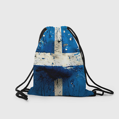 Мешок для обуви Футбольный мяч на синем / 3D-принт – фото 2